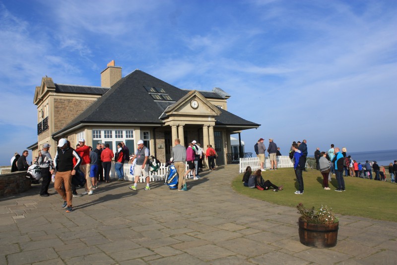 Kingsbarns clubhouse at the Dunhill 2015